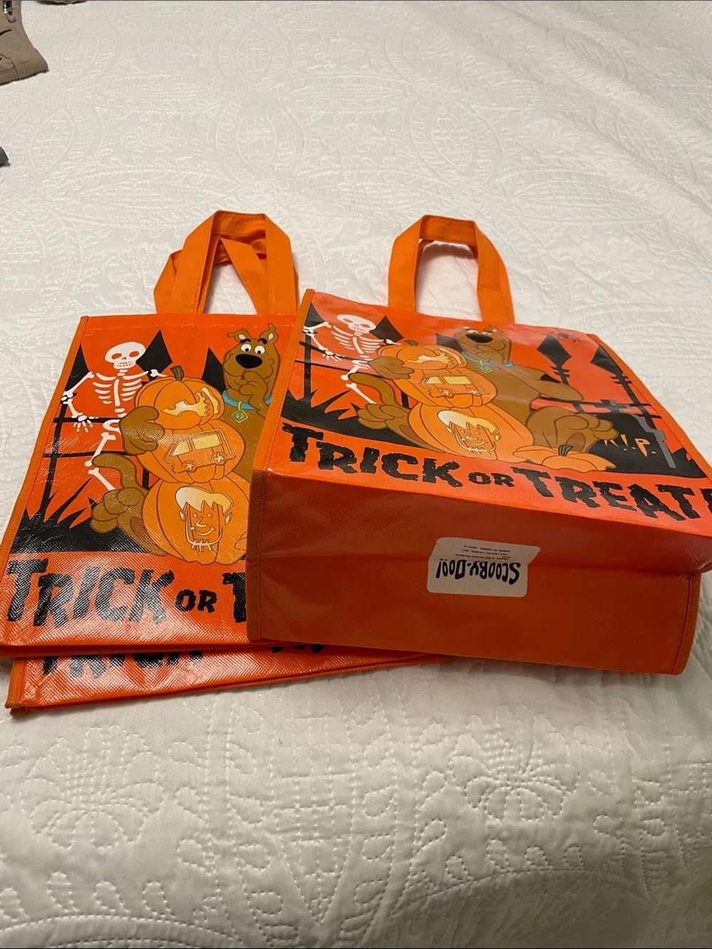 Set of 3 HALLMARK Scooby-Doo! Halloween Goodies Tote Bags Trick or Treat Bags